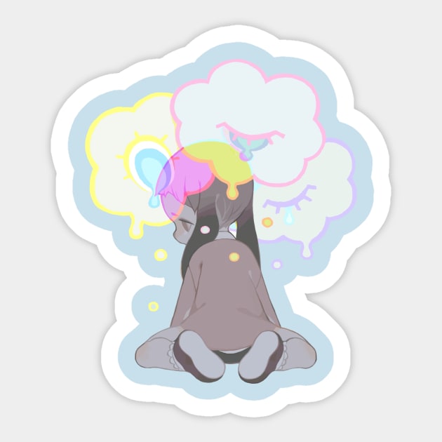 cloudy Sticker by teacosi